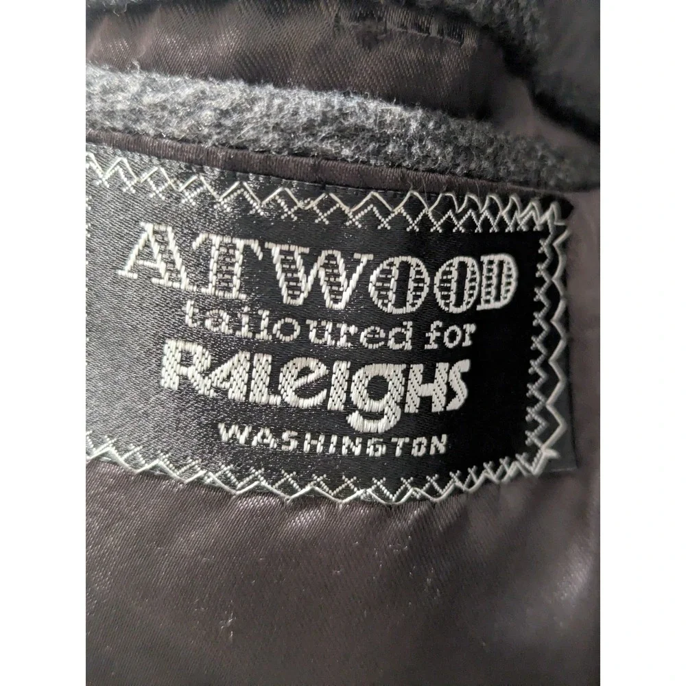 Raleighs Atwood cashmere wool coat size 42 Reg Gray Fabric Made In England  Mens